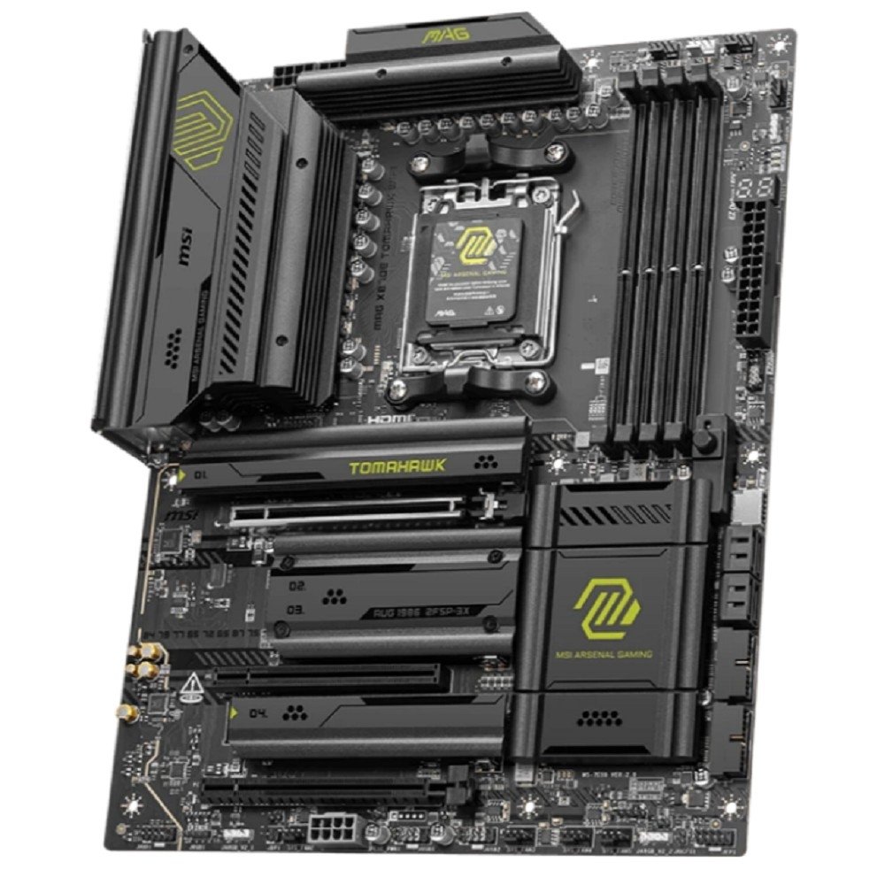 Материнская плата MSI MAG X870E TOMAHAWK WIFI X870, AM5, 4*DDR5, 3*PCIEx16, 4*M.2, 4*TypeC, 2*USB3.2Gen2, 7*USB3.2Gen1, 8*USB2.0, 4*SATA3.0, 5G, Type-C DP, HDMI, ATX, RTL