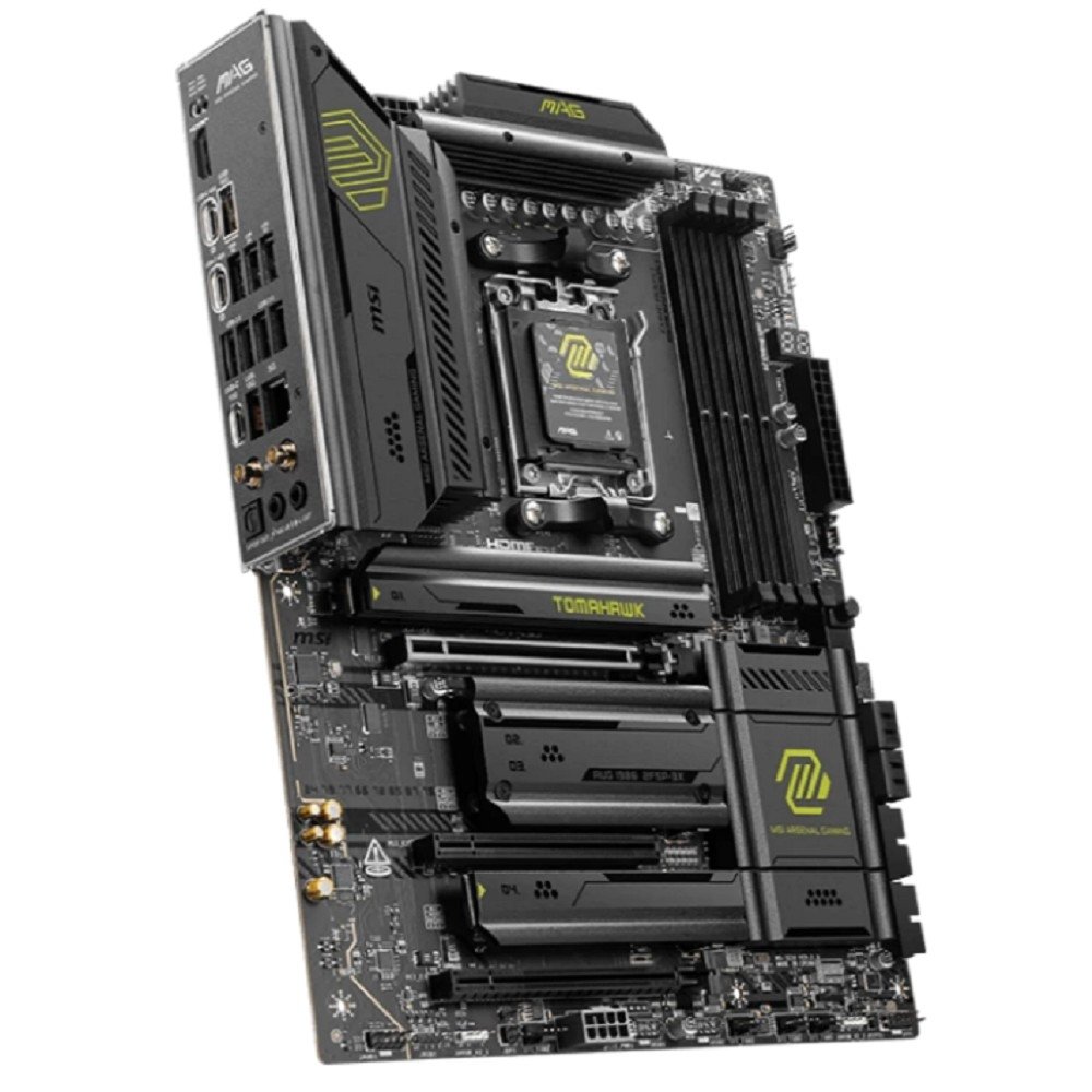 Материнская плата MSI MAG X870E TOMAHAWK WIFI X870, AM5, 4*DDR5, 3*PCIEx16, 4*M.2, 4*TypeC, 2*USB3.2Gen2, 7*USB3.2Gen1, 8*USB2.0, 4*SATA3.0, 5G, Type-C DP, HDMI, ATX, RTL