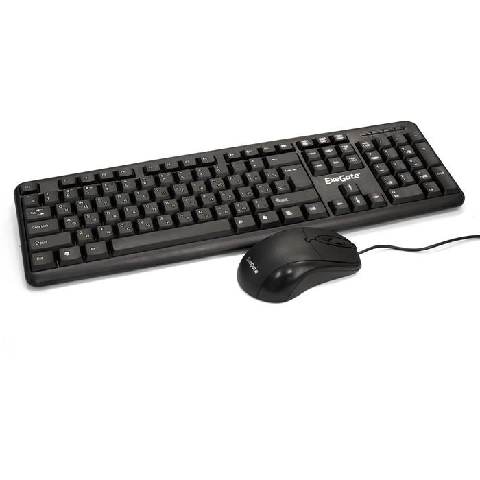 Exegate EX287139RUS Комплект проводной ExeGate Professional Standard Combo MK120 OEM (влагозащищенная кл.104кл+мышь 1000 3кн.,USB, 1,5 м.)