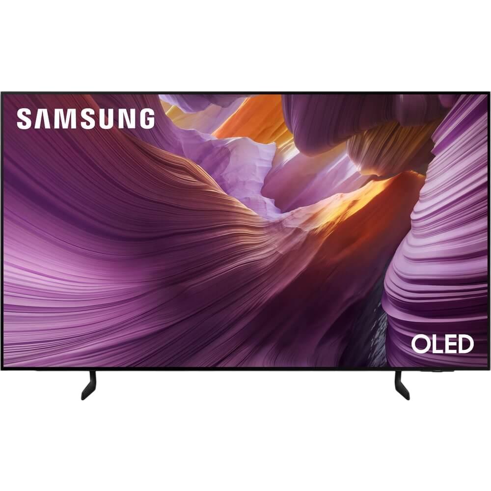 Телевизор 55'' Samsung/ 55", OLED, Ultra HD, Tizen Smart TV, 120 Hz, HDR10+, Wi-Fi, Voice, DVB-T2/C/S2, Bluetooth, CI+(1.4), FreeSync Premium, 2.0Ch 20W, OTS Lite, 4HDMI, 2USB, Black 2025, QE55S85FAEXRU