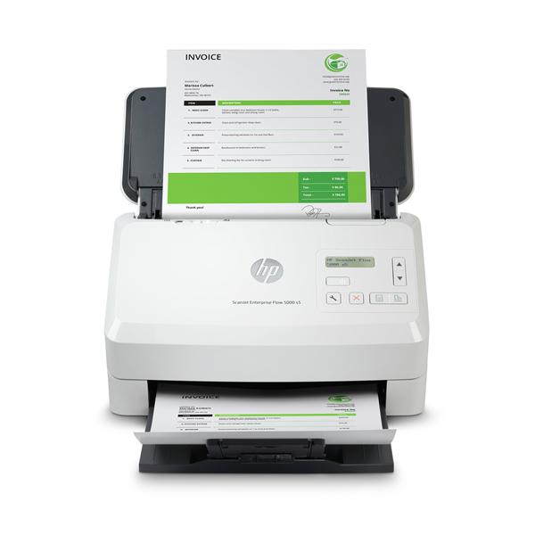 Сканер HP ScanJet Enterprise Flow 5000 s5 (CIS, A4, 600 dpi, USB 3.0, ADF 80 sheets, Duplex, 65 ppm/130 ipm, (replace L2755A)), 6FW09A#B19