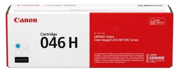 Картридж CANON 046H C голубой, увеличенной емкости   5000 стр, 1253C002