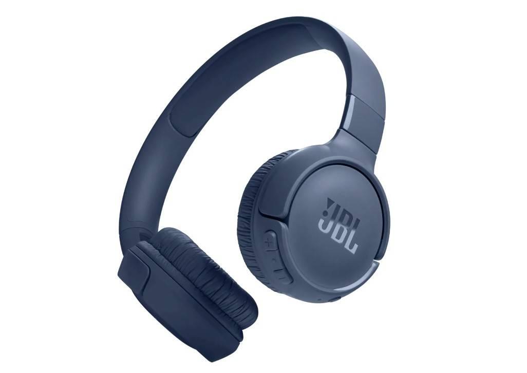JBL Наушники Tune 520BT, Bluetooth v.5.3, накладные, синий., JBLT520BTBLU