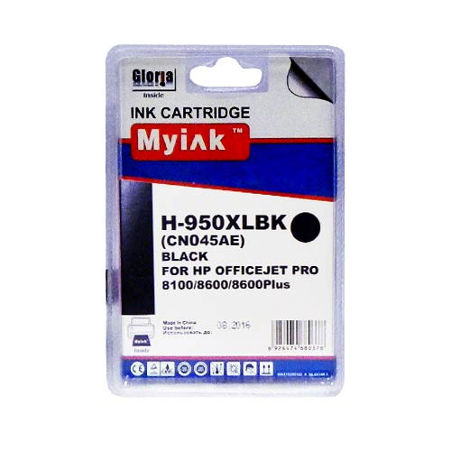 Картридж для (950XL) HP Officejet Pro 8100/8600/8600Plus/8610/8615/8620/8625/8630/8640/8660 HP Officejet Pro 251dw/276dw CN045AE Black (73ml, Pigment) MyInk