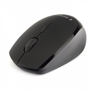 Gembird MUSW-354 {Мышь беспроводная, черный, бесш.клик, soft touch,3кн.+колесо-кнопка, 2400DPI, 2,4ГГц}