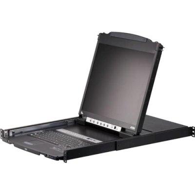 KVM переключатель ATEN 19" 8-Port PS/2-USB VGA Dual Rail LCD KVM Switch, CL5808N-ATA-RG