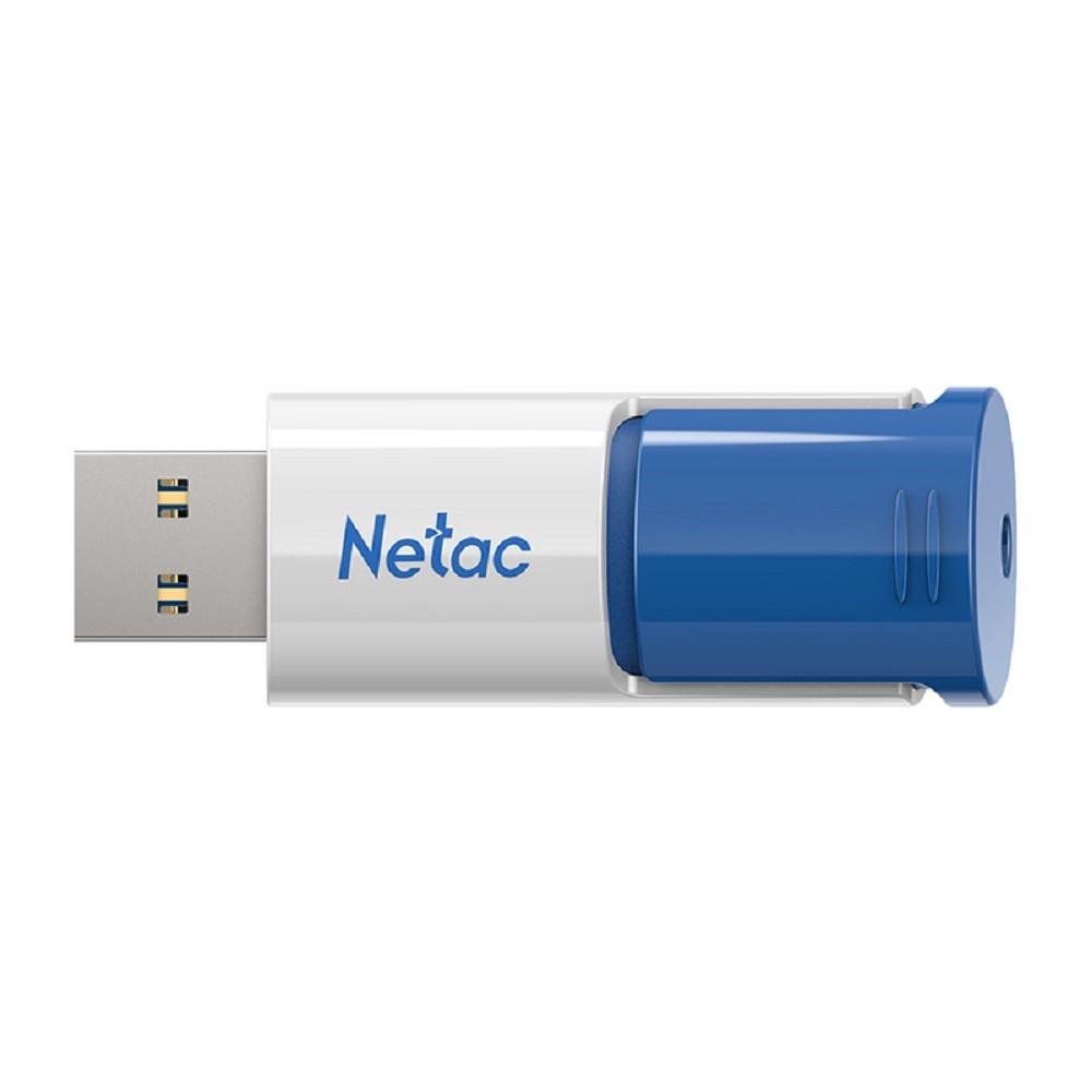 Netac USB Drive 64GB U182 Blue USB3.0 [NT03U182N-064G-32BL], выдвижной