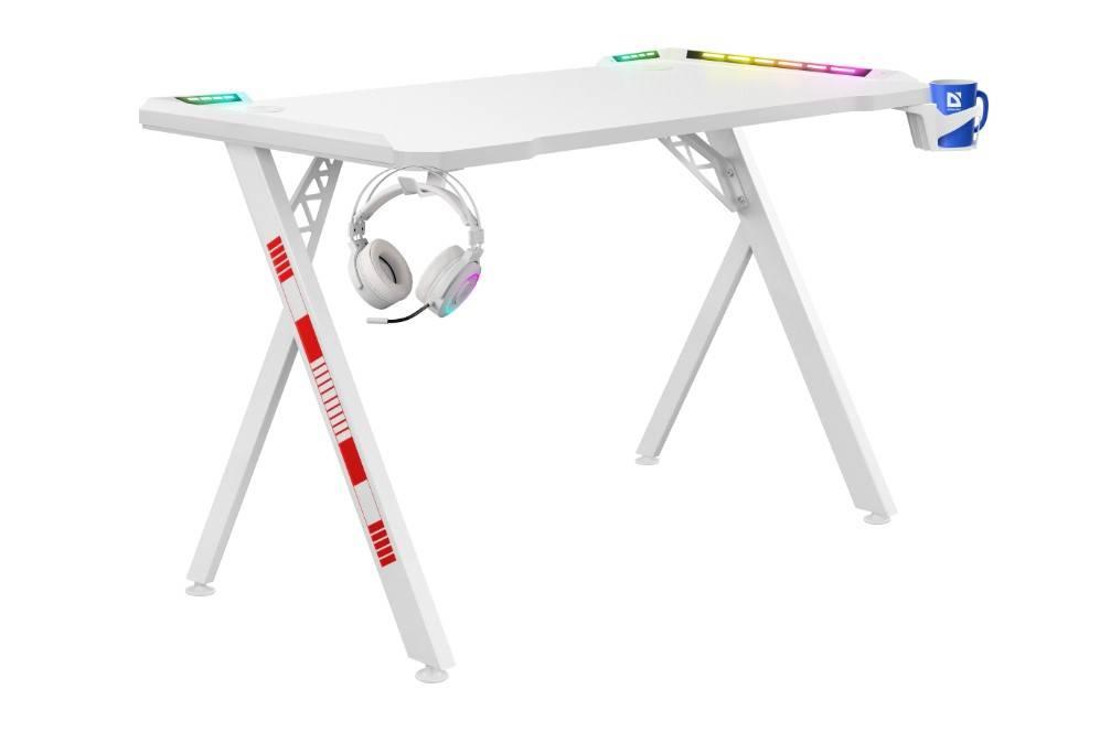 Defender Игровой стол Infinity RGB,подвес круж+гарн.,бел,120, 64332