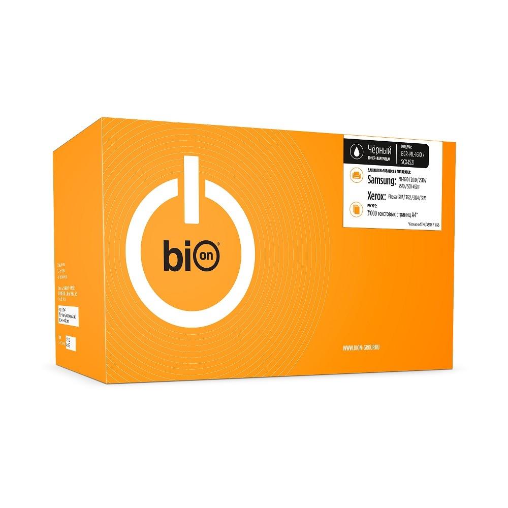 Bion ML-1610/SCX4521 Картридж для Samsung ML-1610/2010/2510/2570/SCX-4521F; Xerox Phaser-3117/3122/3124/3125 (3000  стр.), Черный, с чипом, BCR-ML-1610/SCX4521