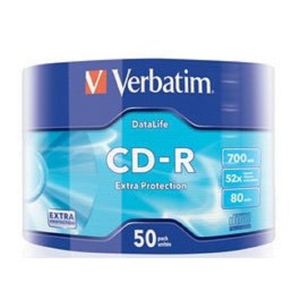 Verbatim Диски CD-R 700Mb 52x bulk (50шт) (43787)