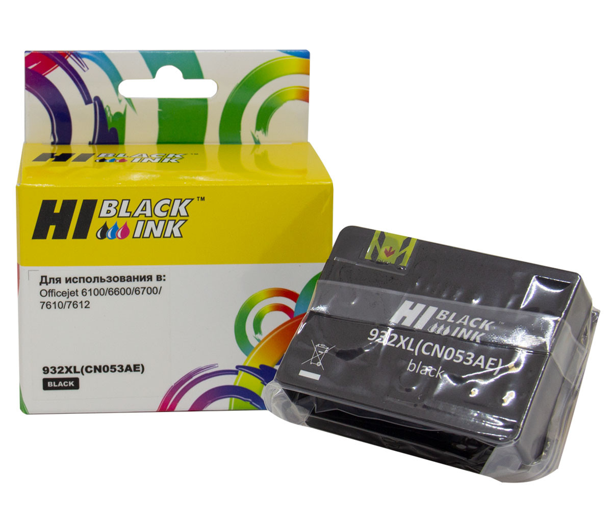 Картридж Hi-Black (HB-CN053AE) для HP Officejet 6100/6600/6700, №932XL, Bk, 932XL(CN053AE)