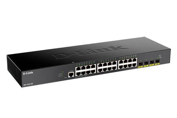D-Link DGS-1250-28X/A1A Управляемый L2 коммутатор c 24 портами 10/100/1000Base-T и 4 портами 10GBase-X SFP+