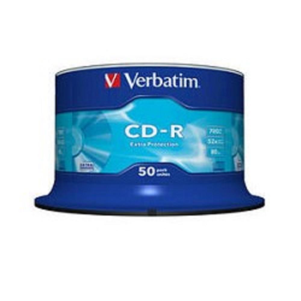 Verbatim  Диски CD-R  50 шт. 48/52-x 700Mb, Cake Box  (43351)