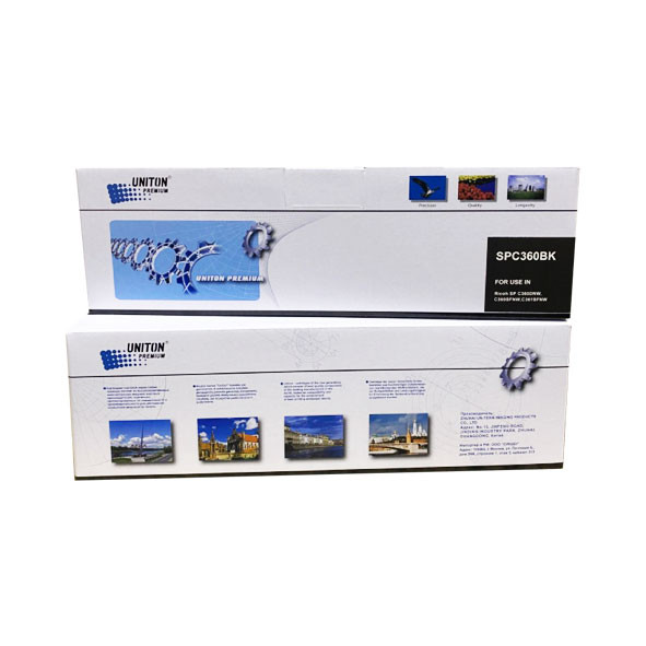 Картридж для RICOH Aficio SP C360/С361 type SP360HE черный (7К) UNITON Premium GREEN LINE (Eco Protected)
