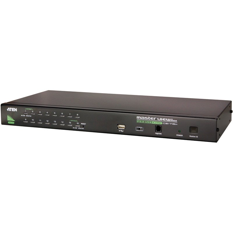 Переключатель консоли электронный, 16 портов USB/ 16 PORT PS/2-USB KVMP SWITCH W/1.8M W/23, CS1716A