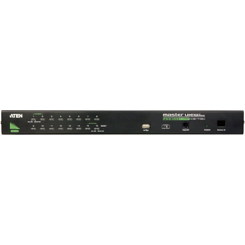 Переключатель консоли электронный, 16 портов USB/ 16 PORT PS/2-USB KVMP SWITCH W/1.8M W/23, CS1716A