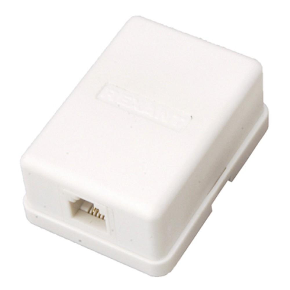 PROconnect (03-0001-4) Розетка телефонная внешняя, 1 порт UTP, RJ-11 (6P2C), CAT 3 (50 шт)
