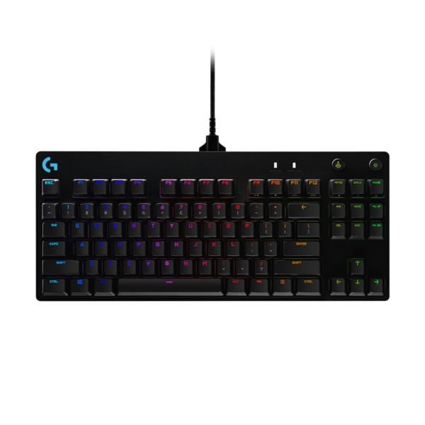 Клавиатура/ Logitech Gaming Keyboard G PRO TKL Corded Mechanical  - BLACK - RUS - USB - CLICKY, 920-009393