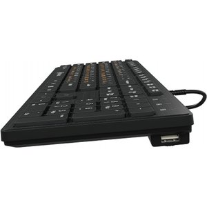 Клавиатура Oklick 520M2U черный/черный USB slim Multimedia [1061587]