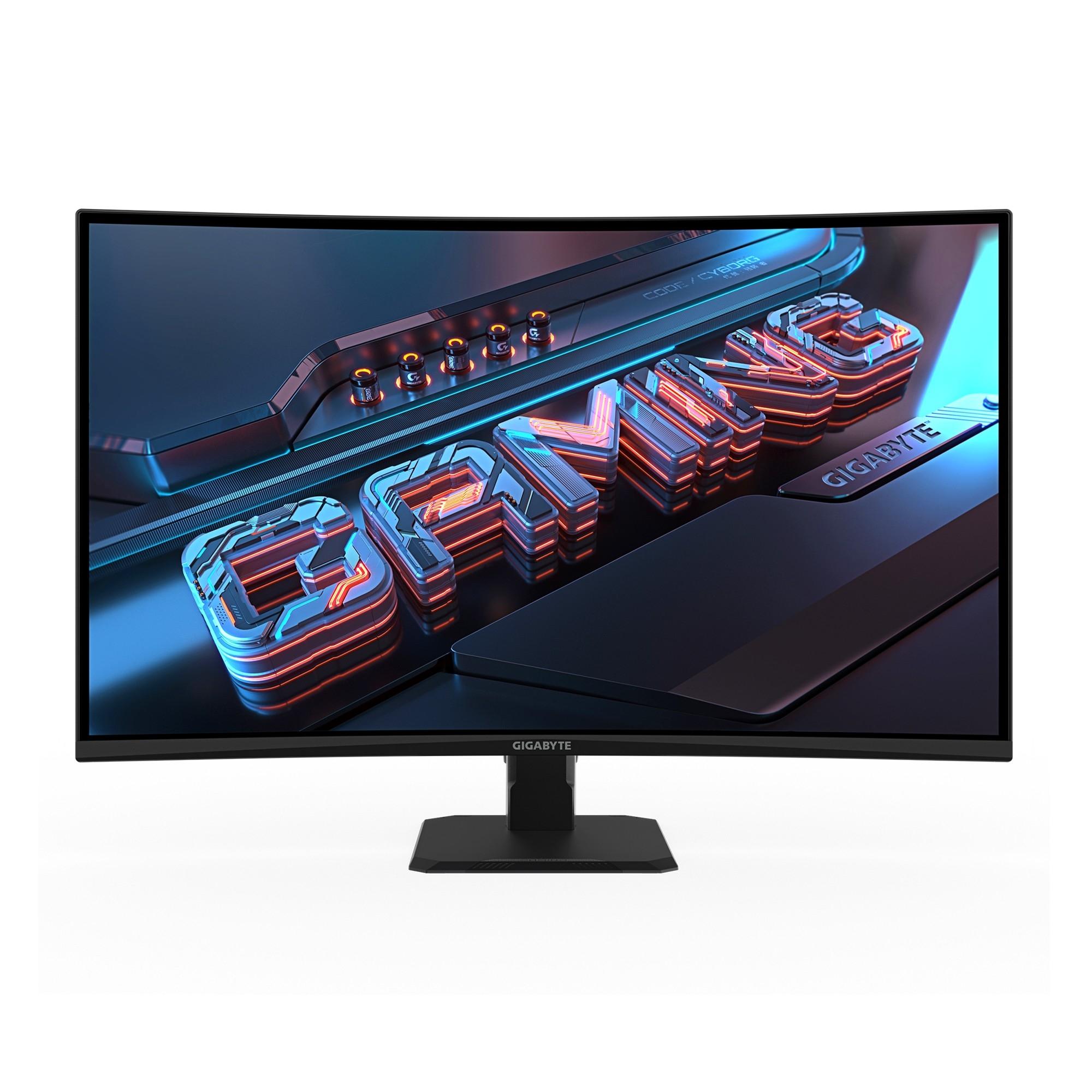 LCD Gigabyte 31.5" GS32QCA EU Black {VA Curved 2560x1440 180Hz 1ms 3500:1 2xHDMI2.0 DisplayPort1.4}