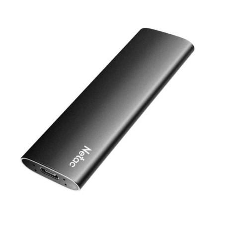 SSD накопитель Netac Z SLIM Black 2TB USB 3.2 Gen 2 Type-C External SSD, R/W up to 550MB/480MB/s,with USB-C to USB-A cable and USB-A to USB-C adapter 3Y wty, NT01ZSLIM-002T-32BK