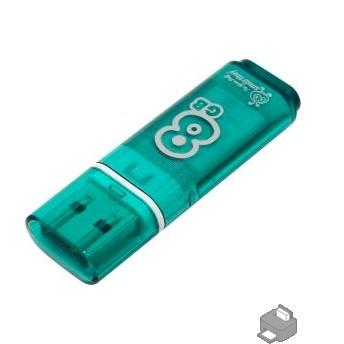 Smartbuy USB Drive 8Gb Glossy series Green SB8GBGS-G