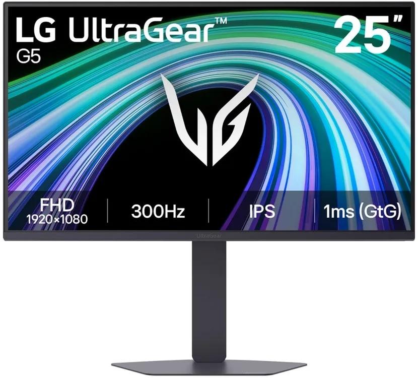 МОНИТОР 25" LG 25G550B-B Black с поворотом экрана (IPS, 1920x1080, 300Hz, 1 ms, 178°/178°, 300 cd/m, 1000:1, +2xHDMI 2.1, 25G550B-B.ARUZ
