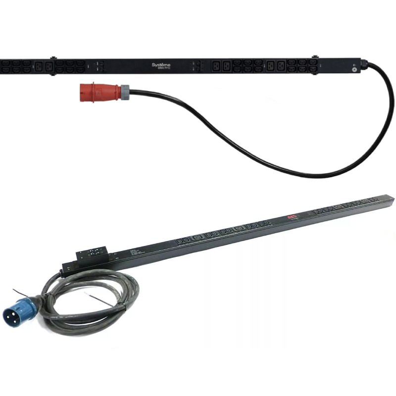 БРП Uniprom, с мониторингом, 0U, 400В, 3Ф, 16A, 36xC13 12xC19, 3м кабель, IEC309, UP8881