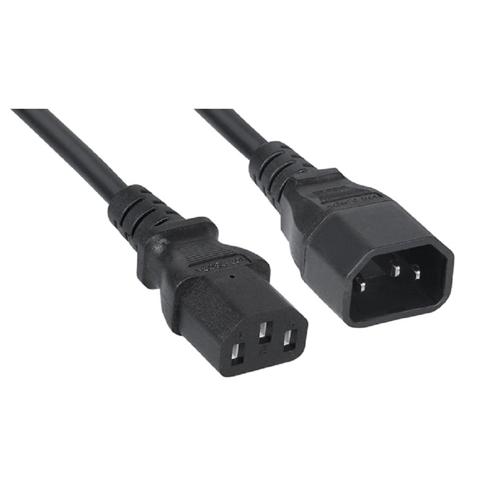 Cabeus PC-189-VDE-1.8M Кабель питания монитор-компьютер IEC 320 C13 - IEC 320 C14 (3x0.75), 1.8 м