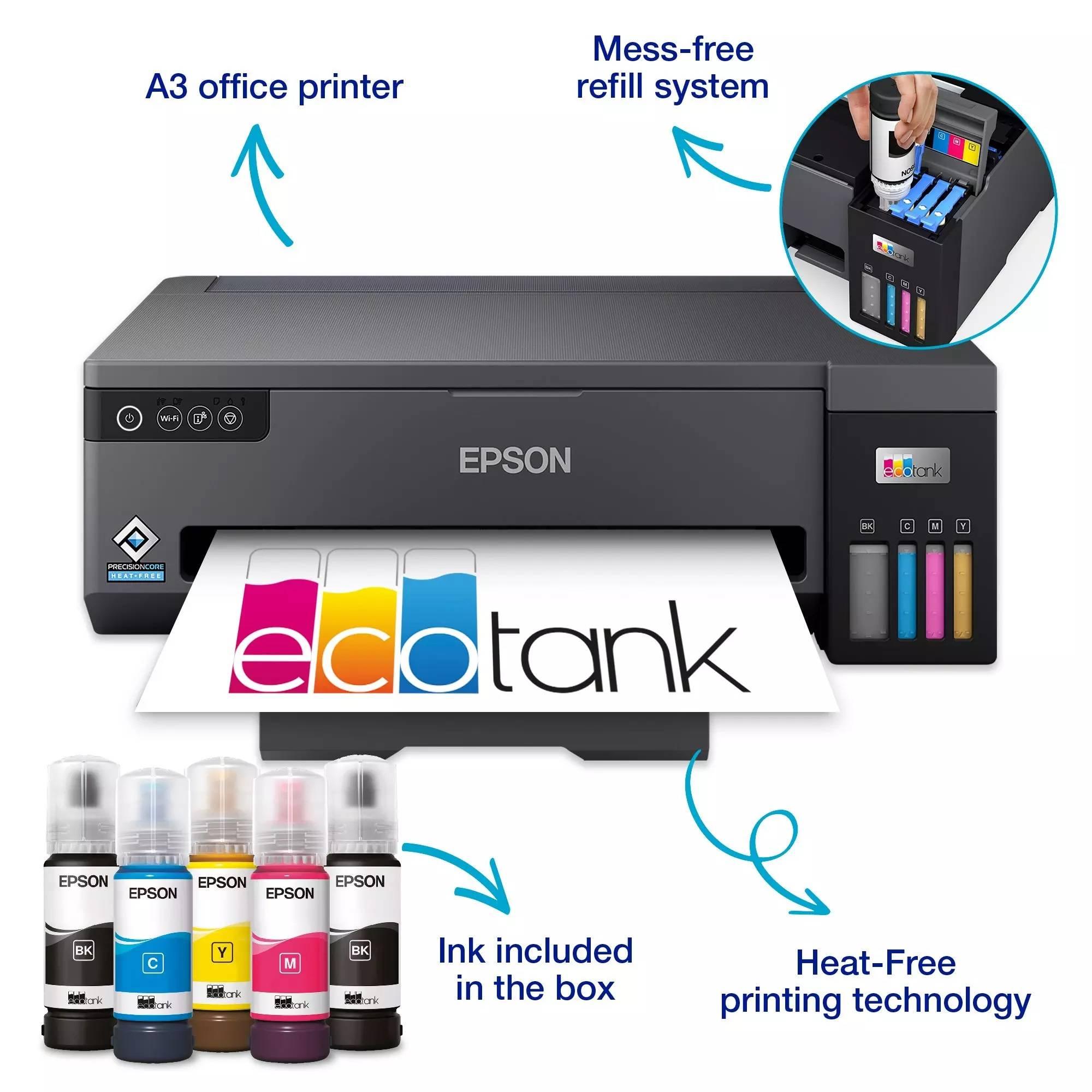 Принтер струйный Epson EcoTank L11050 A3/цв/ 30 стр/мин./ 4 цвета/ USB, WiFi/ СНПЧ, C11CK39403DA