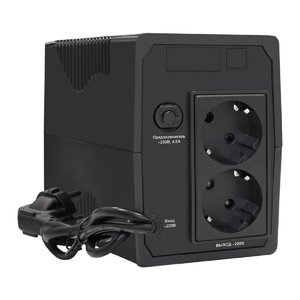 Exegate EX292765RUS ИБП ExeGate SpecialPro Smart LLB-600.LCD.AVR.2SH <600VA/360W, LCD, AVR, 2*Schuko, Black>