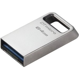 Kingston USB Drive 64GB DataTraveler Micro USB3.0, серебристый [DTMC3G2/64gb], DTMC3G2/64GB