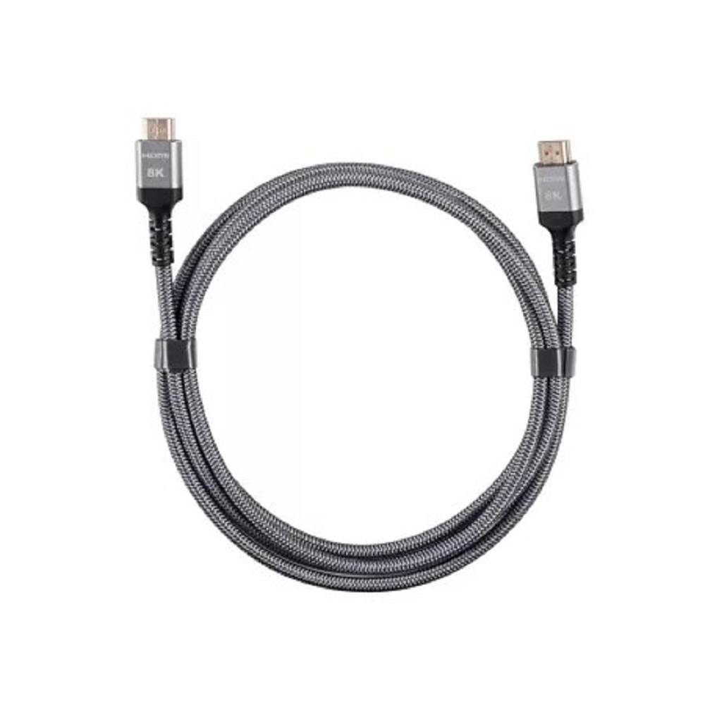 iOpen ACG859A-2.0 Кабель интерфейсный HDMI-HDMI 19M/M,ver. 2.1 8KX60Hz (Econom) оплетка 2m