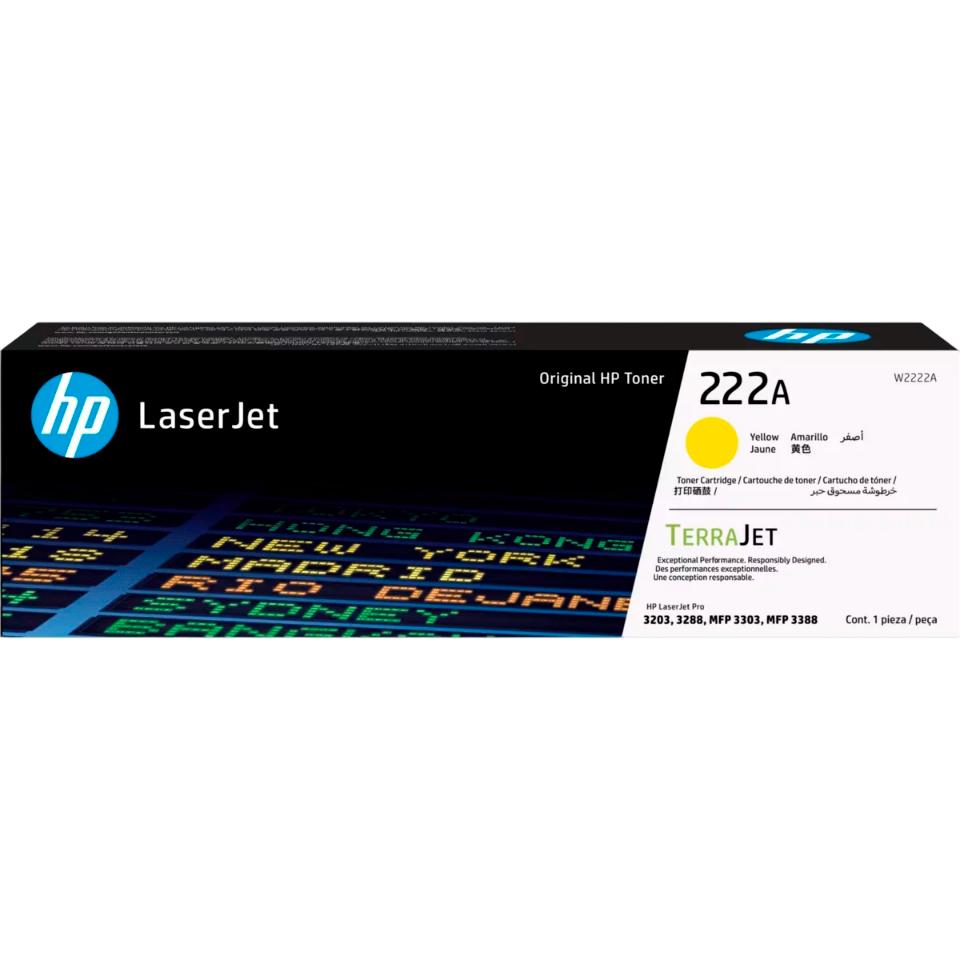 Тонер-картридж/ HP 222A Yellow Toner, W2222A