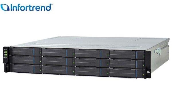 Система хранения данных Infortrend EonStor DS 1000 G3 2U/12bay Dual controller, 2x12Gb SAS, 2x host board,2x4GB, 2x(PSU+FAN), 2x (Super capacitor+Flash), 12xdrive trays, 1xRmk(ESDS 1012R3C-C)(repl DS1012R2C000C-8U32), DS1012R3C000C-8U32