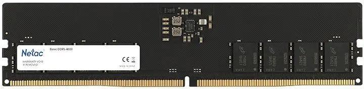 Оперативная память Netac Basic DIMM 16GB DDR5-5600 (PC5-44800) C46 46-45-45-90 1,1V Memory module, NTBSD5P56SP-16