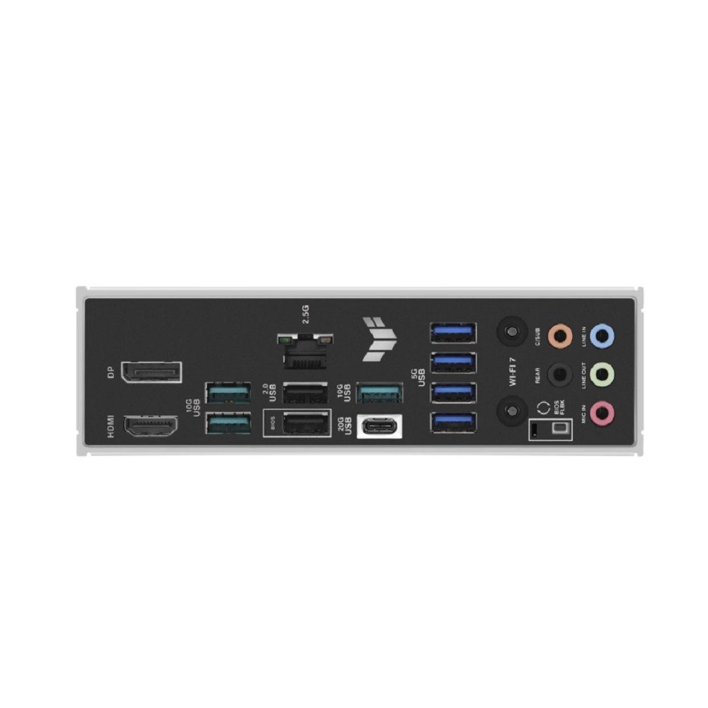 ASUS TUF GAMING B850-PLUS WIFI (Socket AM5, ATX, 4xDDR5(256GB), DP/HDMI, 1xPCIe 5.0x16/1xPCIe 4.0x16/2xPCIe 4.0x1, 1xLAN (2.5GbE), Wi-Fi 7, 4xSATA 6Gb/s, 3xM.2, 1xType-C, 7xUSB 3.2, 2xUSB 2.0)