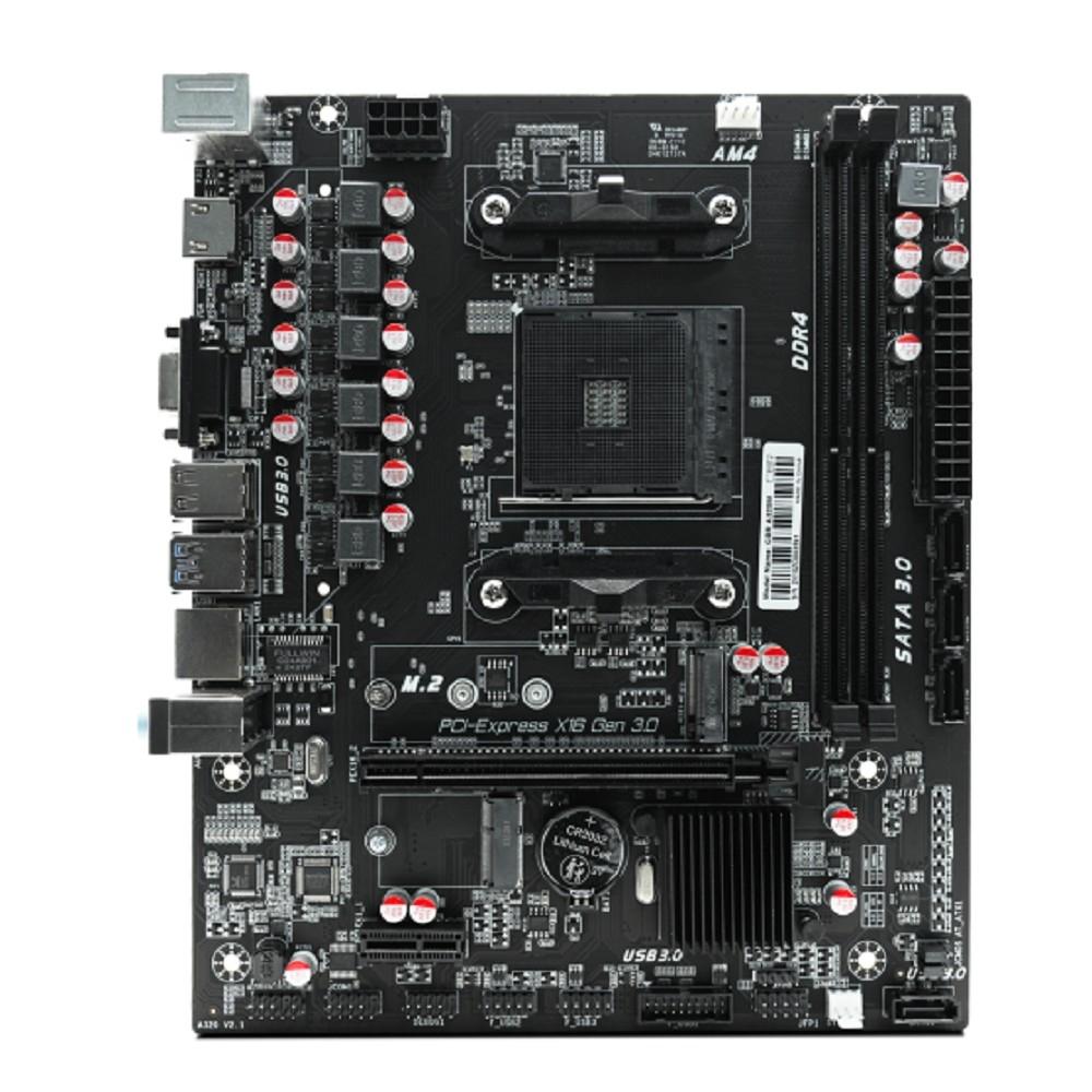 CBR A320M { Chipset A320, Socket AM4, 2*DDR4, mATX, VGA+HDMI, 1*PCIEx16, 1*PCIEx1,1*M.2(PCIe NVMe Gen3 x4 & SATA3), 4*SATA3, 2*USB2.0 + 2*USB3.0, LAN 1Gb}, MB-AFA320M-RTL