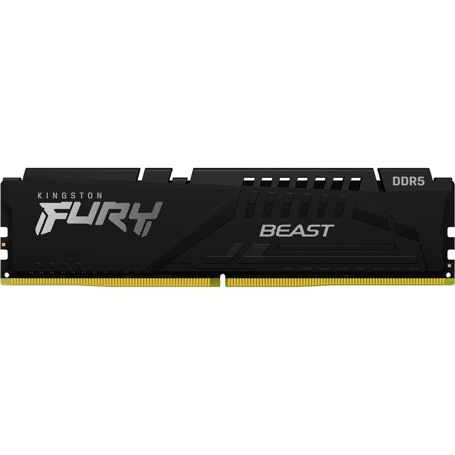 Память оперативная/ Kingston 8GB 6000MT/s DDR5 CL30 DIMM FURY Beast Black EXPO, KF560C30BBE-8