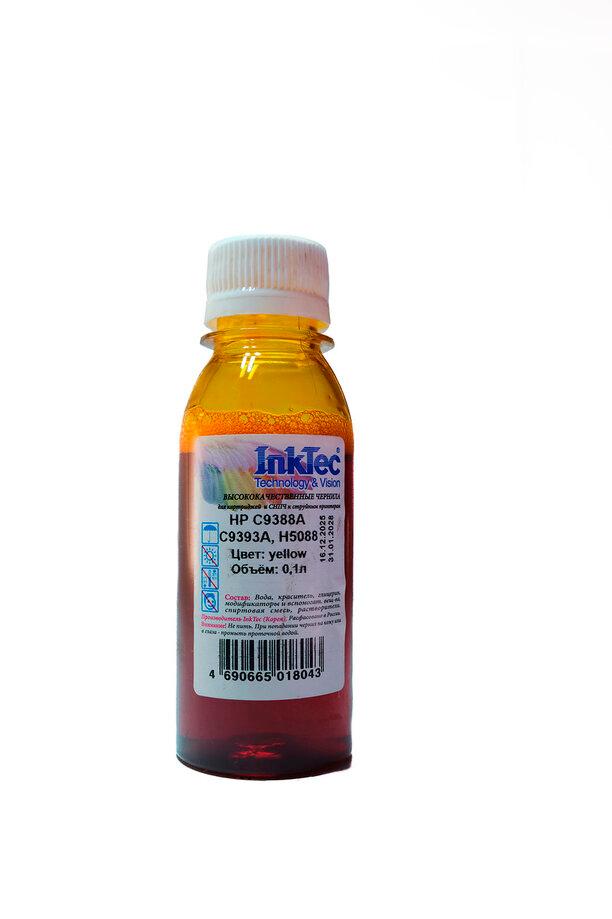 Чернила InkTec (H5088) для HP C9388A/ C9393A, Y, 0,1 л., H5088-LY