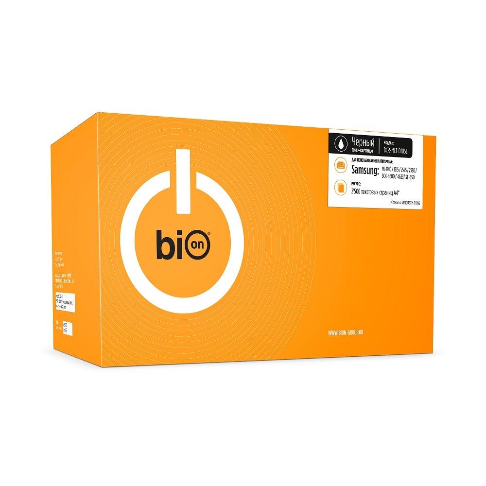 Bion BCR-MLT-D105L L Картридж для Samsung{ ML-1910/1915/2525/2580, SCX-4600/4623, SF-650/650P} (2500  стр.),Черный, с чипом