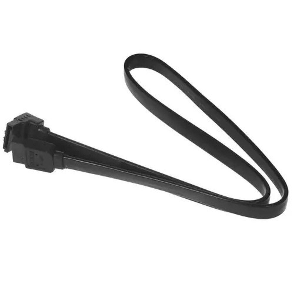 Cablexpert Кабель интерфейсный SATA Sata3 7pin / 7pin, угловой, защелка, 50см, черный, пакет (CC-SATAM-DATA90-BL-50CM)