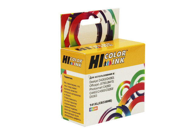 Картридж Hi-Black (HB-CB338HE) для HP PS C4283/C5283/D5363/J5783/J6413/D4263, №141XL,Color, 141XL (CB338HE)