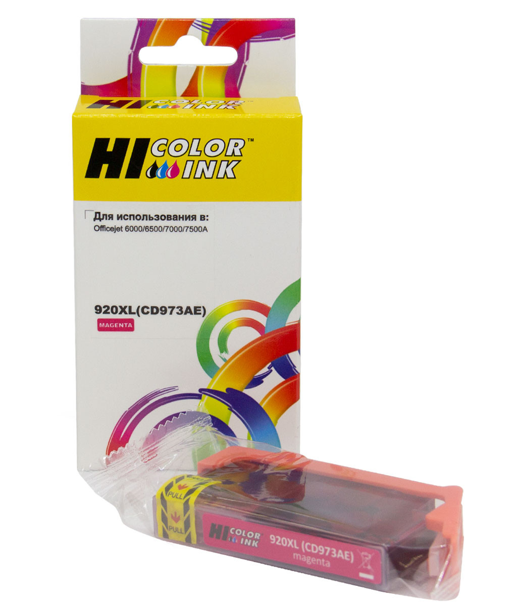 Картридж Hi-Black (HB-CD973AE) для HP Officejet 6000/6500/7000, №920XL, M, 920XL(CD973AE)