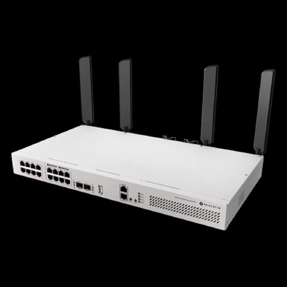 MikroTik CRS418-8P-8G-2S+5axQ2axQ-RM Коммутатор управляемый, беспроводной L2+\L3, 16*RJ45 1Gbit, 8*Poe out, 2*SFP+, Wifi 6