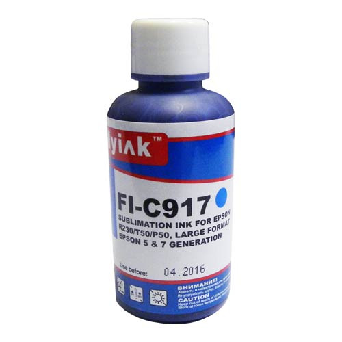 Чернила для EPSON St Photo R230/T50 (100мл,cyan,сублимационные) FI-C917/ES917C MyInk