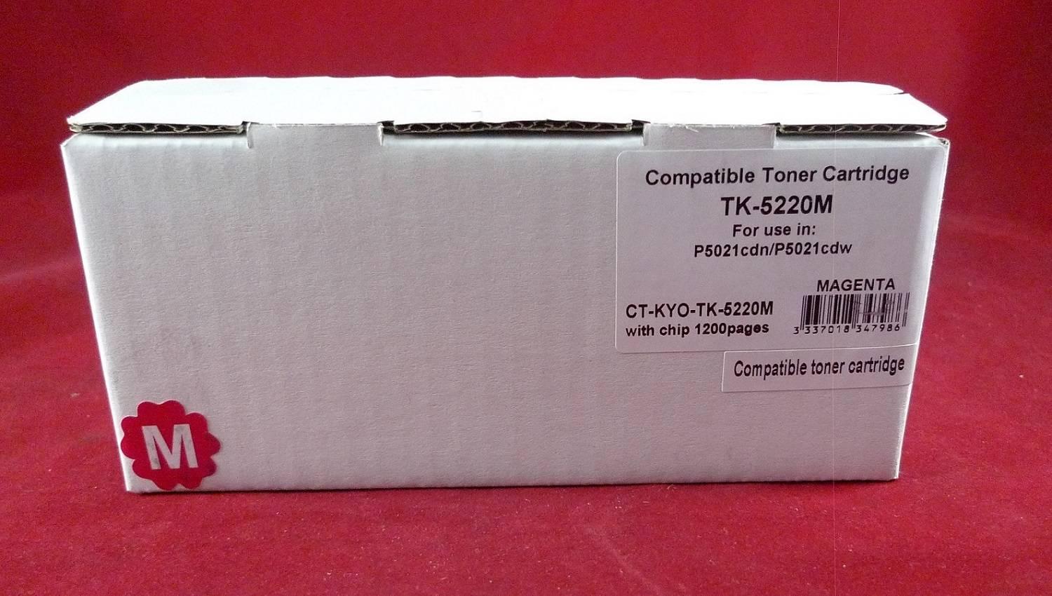 Тонер-картридж для Kyocera Ecosys P5021cdn/P5021cdw/M5521cdn/M5521cdw TK-5220M magenta 1.2K ELP Imaging®, CT-KYO-TK-5220M