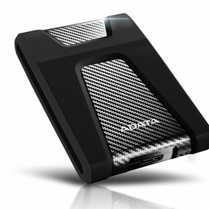 Жесткий диск внешний/ Portable HDD 2TB ADATA HD650 (Black), Silicone, USB 3.2 Gen1, 121x81x21mm, 201g /3 года/, AHD650-2TU31-CBK