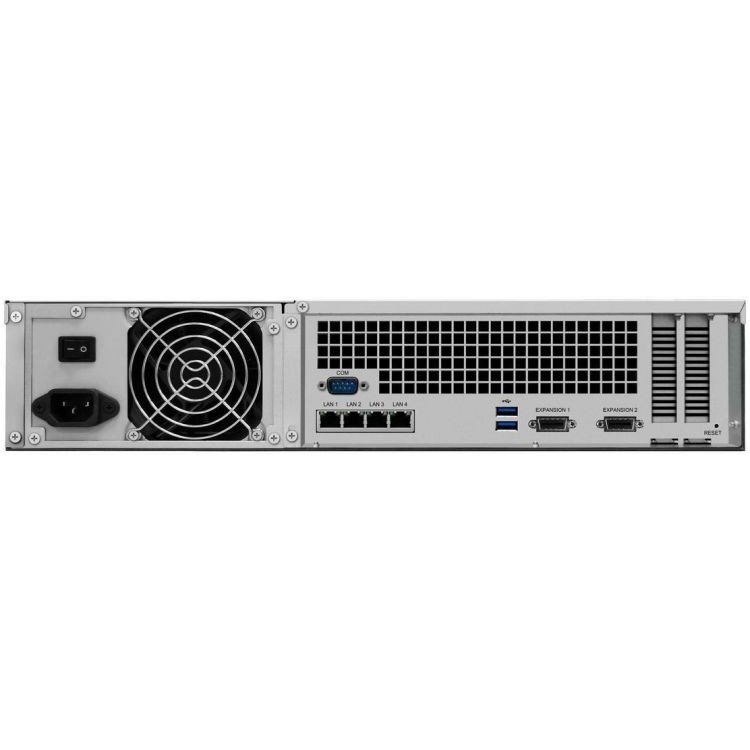 Synology RS3618XS Сетевое хранилище Rack 2U QC2,4Ghz/8Gb upto 64/RAID0,1,10,5,6/up to12HP HDDs SATA(3,5'or2,5') upto 36 with 2xRX1217(RP), 2xUSB, 4GigEth (+2Expslot), iSCSI, 2xIPcam (upto75), 1xPS