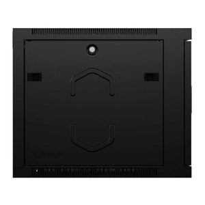 Cabeus SH-05F-15U60/60-R-BK Шкаф телекоммуникационный настенный разобранный 19" 15U 600x600x769mm (ШхГхВ) дверь стекло, цвет черный (RAL 9004)